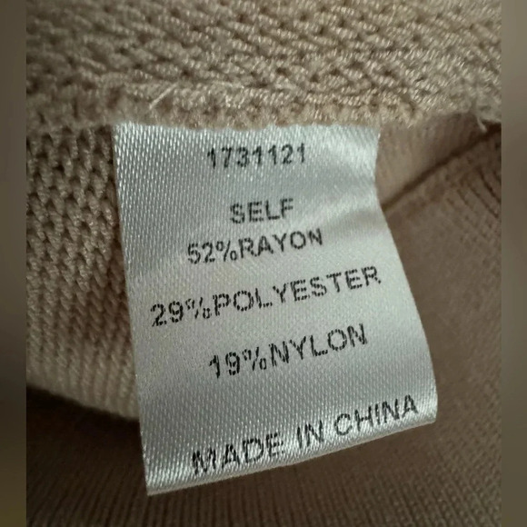 Beige Knotted Sweater with Striped Sleeve - Picture 11 of 11